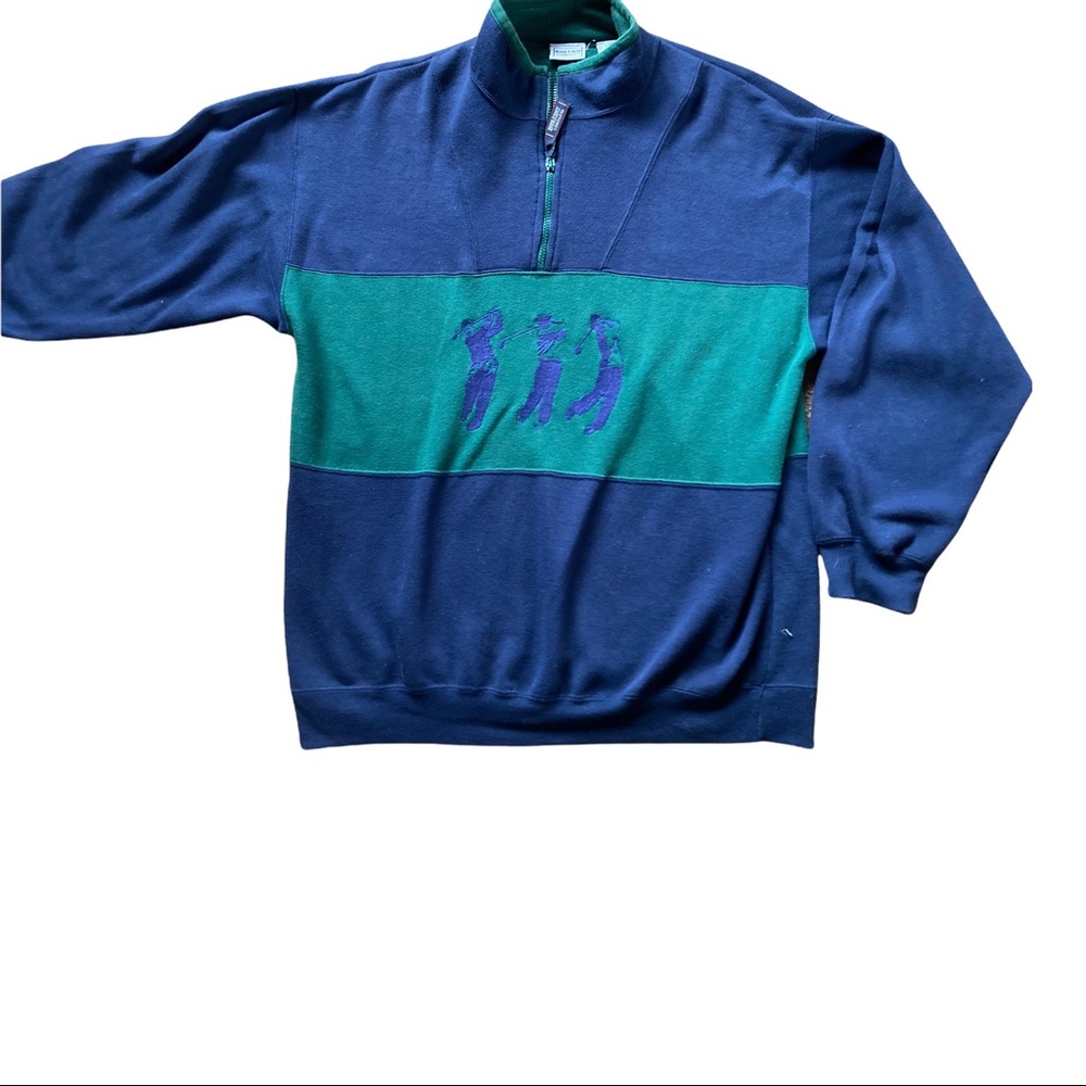 90’s 1/4 zip golf Bugle Boy Sweatshirt XL